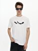 Short Sleeve Crew Neck Print Regular White T-shirt