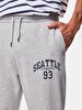 With Print Basic Elastic Grey Tracksuit