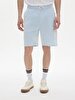 Basic Jacquard Knitting Blue Shorts