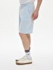 Basic Jacquard Knitting Blue Shorts