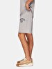Print With Print Loose Knitting Shorts Grey Shorts