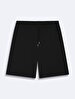 Basic Knitting Black Shorts