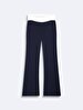 Yüksek Bel Flare Navy Trousers