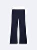 Yüksek Bel Flare Navy Trousers