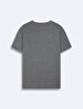 Short Sleeve Crew Neck Basic Anthracite T-shirt