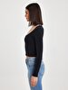 Round Collar Ball Black T-shirt