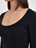 Round Collar Ball Black T-shirt