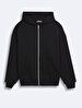 Black Sweat Shirt Hoody Zip