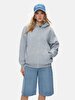Grey Sweat Shirt Hoody Zip
