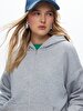 Grey Sweat Shirt Hoody Zip