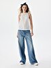 Striped Print V-neck Basic Dust Athlete