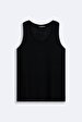 Basic Wide Collar Black Athlete