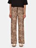 Wide Leg Relaxed Brown Trousers