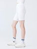 Jacquard Cyclist White Shorts