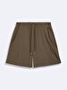 Waist Elastic Short Green Shorts