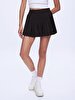 Pleated Mini Black Skirt
