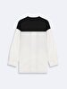 Long Sleeve Striped Black Blouse