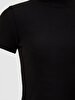 Turtle Neck Black Blouse