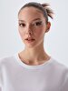 Round Collar White T-shirt