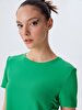 Round Collar Green T-shirt