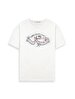 Short Sleeve Crew Neck Sign With Print White T-shirt