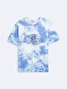 Short Sleeve Crew Neck Sign With Print Grey T-shirt
