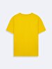 Short Sleeve Crew Neck Sign With Print Yellow T-shirt