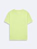 Short Sleeve Crew Neck Sign With Print Green T-shirt