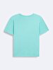 Short Sleeve Crew Neck Sign With Print Green T-shirt