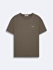 Short Sleeve Crew Neck Sign Green T-shirt