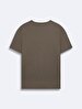 Short Sleeve Crew Neck Sign Green T-shirt