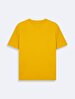 Short Sleeve Crew Neck Basic Yellow T-shirt