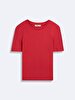 Short Sleeve Crew Neck Basic Pink T-shirt