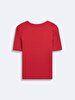 Short Sleeve Crew Neck Basic Pink T-shirt