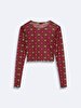 Flower Print Pattern Blouse