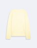 Long Sleeve Crew Neck Basic Yellow Sweatshirt