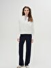 With Hood V-neck Basic Dust Sweatshirt