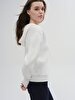 With Hood V-neck Basic Dust Sweatshirt