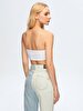 Spaghetti Strap White Bra