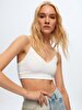 Spaghetti Strap White Bra