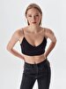 Spaghetti Strap Black Bra