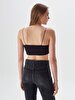 Spaghetti Strap Black Bra