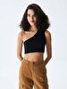 Asymmetric Ball Black T-shirt