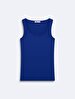 Sleeveless U-neck Basic Blue Athlete
