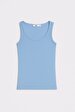 Sleeveless U-neck Basic Blue Athlete