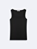 Sleeveless U-neck Basic Black Athlete