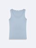 Sleeveless U-neck Basic Blue Athlete