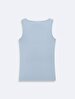 Sleeveless U-neck Basic Blue Athlete