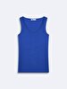 Sleeveless U-neck Basic Blue Athlete