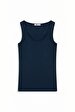 Sleeveless U-neck Basic Navy Athlete